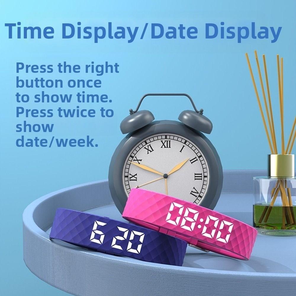 Водонепроницаемый фитнес-трекер 8 комплектов настроек будильника Фитнес-браслеты Будильник Часы для студентов