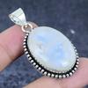 Moonstone Gemstone Handmade 925 Sterling Silver Jewelry Pendant 2.05" J1N55