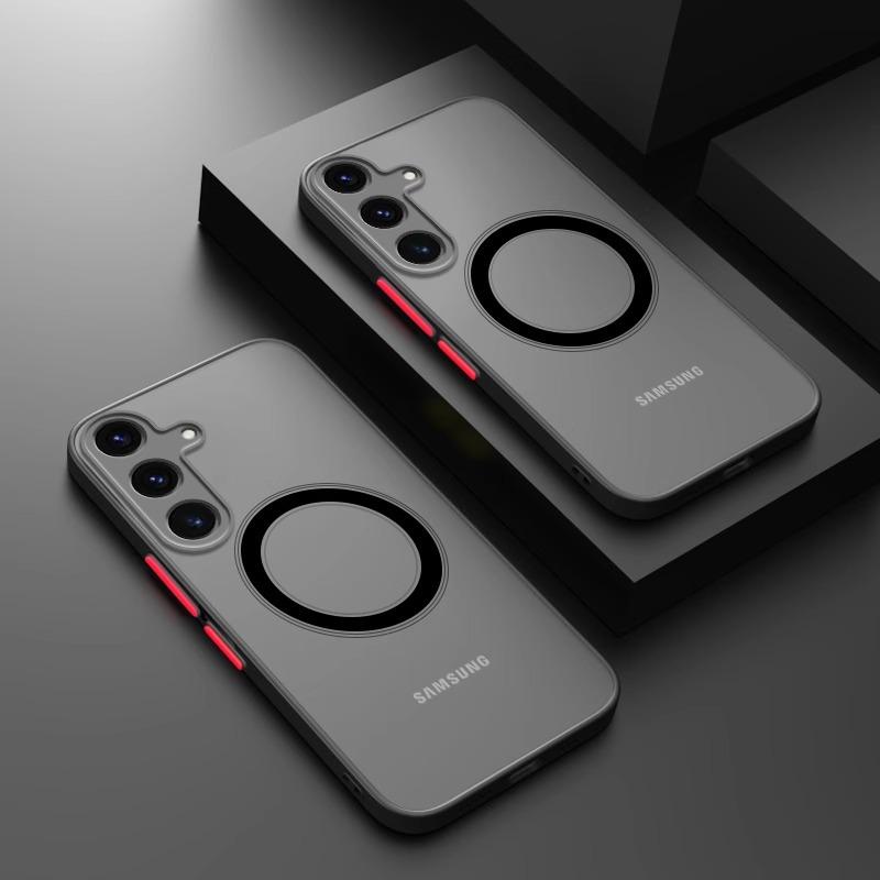 Suitable for Samsung S25 Mobile Phone Case New Ultra-thin Matte S25ultra Skin Contrast Color Silicone S23 Translucent Shell