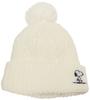 SNOOPY Детская вязаная шапка с подкладкой из боа, белая [Anshapeau] 435-1013