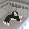 Realistic Cat Toy Doll for Kids Huggable Cartoon Gift Soft Stuffed Kitten Lifelike Couch