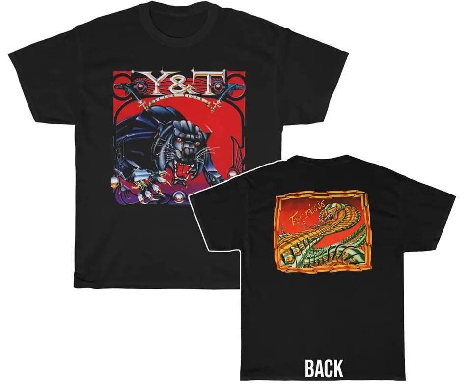YT Black Tiger Mean Streak 1985-86 Tour T-Shirt, Heavyweight Band Tee Men's