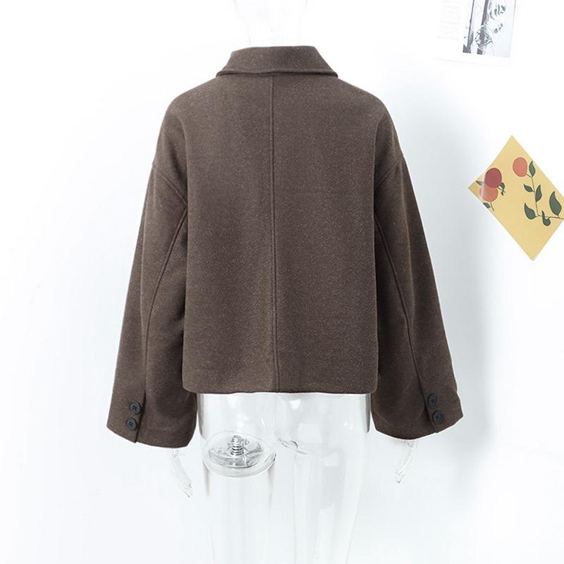 Укороченная куртка осень-зима для женщин, короткое пальто, твидовая куртка на молнии, укороченная демисезонная куртка для женщин, новинка в верхней одежде