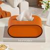 Oval Tissue Box Cover, Made of High-quality Leather, Suitable for Living Rooms, Tabletops, and Dining Rooms