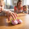 1 Pair Round Toe Silicone Mini Slippers Simulation Cotton Doll Slippers  Kids Gift