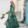 2025 Spring/Summer Women's Floral One-Shoulder Dress