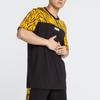 Puma Круглый вырез Спортивная футболка с коротким рукавом Мужские топы Черный Желтый 579508-01