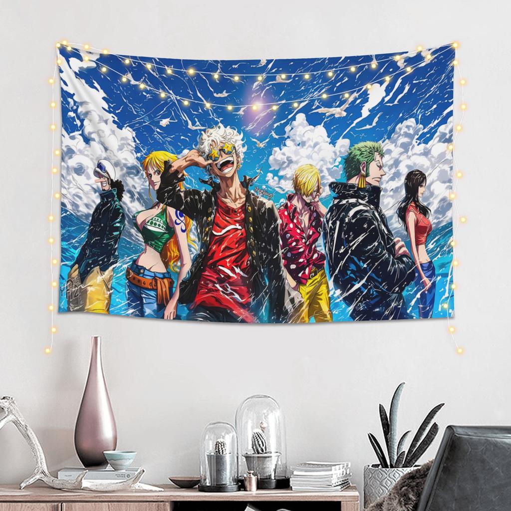 Cutecore Anime One Pieces Tapestry Bedroom Decoration Wall Hanging Blanket Tapestry Cool Stuff For Room