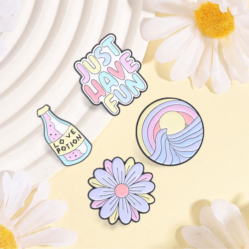 Xiaomi 3-7pcs/set Spanish Sticky Notes Motivational Text Enamel Pin Humor Office Satirical Quotes You Are Allowed To Say NO Brooch Pins