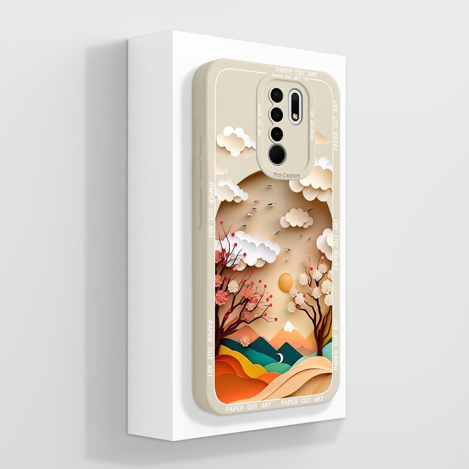 Для Redmi 9 9A 9C 9T Чехол Милый Панда Мягкий Жидкий Силикон Корпус Телефона Для Xiaomi Redmi9 Power Высококачественная Прочная Задняя Крышка