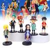 High Quality Cartoon Anime Pvc Collectible Figures Set Of Luffy Ace Sanji Robin
