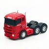 Diecasts Zinc Zinc Alloy Truck Cab Model Pull-Back Engineering Vehicle Toy Truck Flat Trailer Children Gift