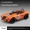 1/22 Ford Shelby Cobra Реплика Литой Модель Автомобиля Кабриолет Ретро Коллекция Классический Автомобиль Игрушечная Машина Подарок Мальчику на Праздник День Рождения