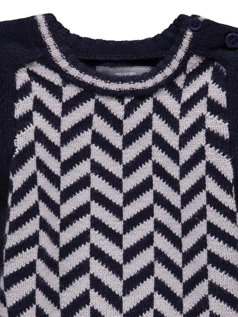 Chłopięcy Sweter Z Długim Rękawem Granatowy Kanz