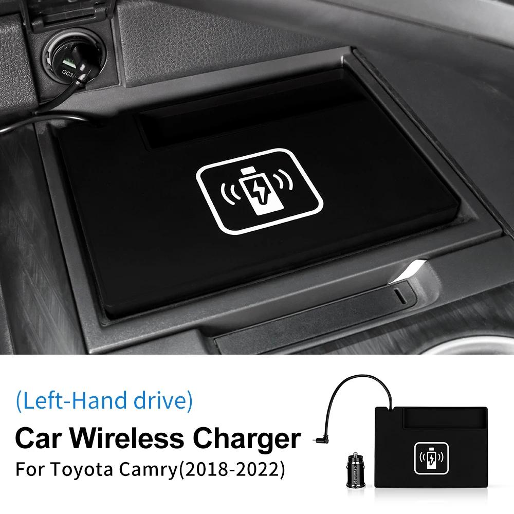 For Toyota Camry 70 XV70 2018 2019 2020 2021 2022 Car Wireless Charger Mobile Phone Fast Charging Holder 15W Charger Board