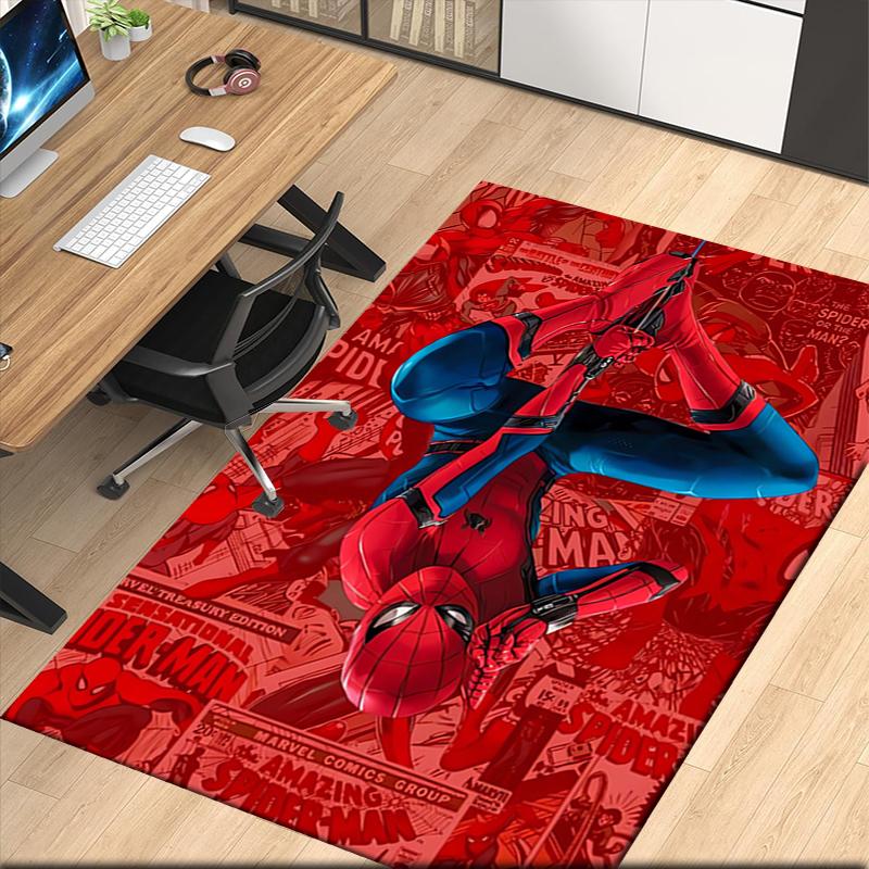 Spider Man Printed Carpet, for Office Chair Living Room Bedroom Kitchen Room Decor Gifts.