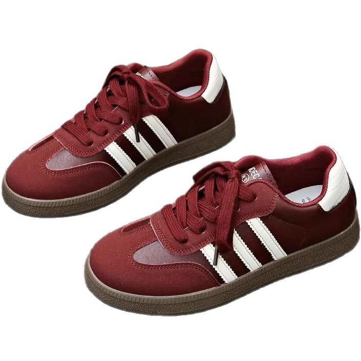 Ретро немецкие тренировочные кроссовки женские 2025 новые весенне-осенние популярные плоские туфли повседневные кеды универсальные спортивные туфли Форрест Гамп