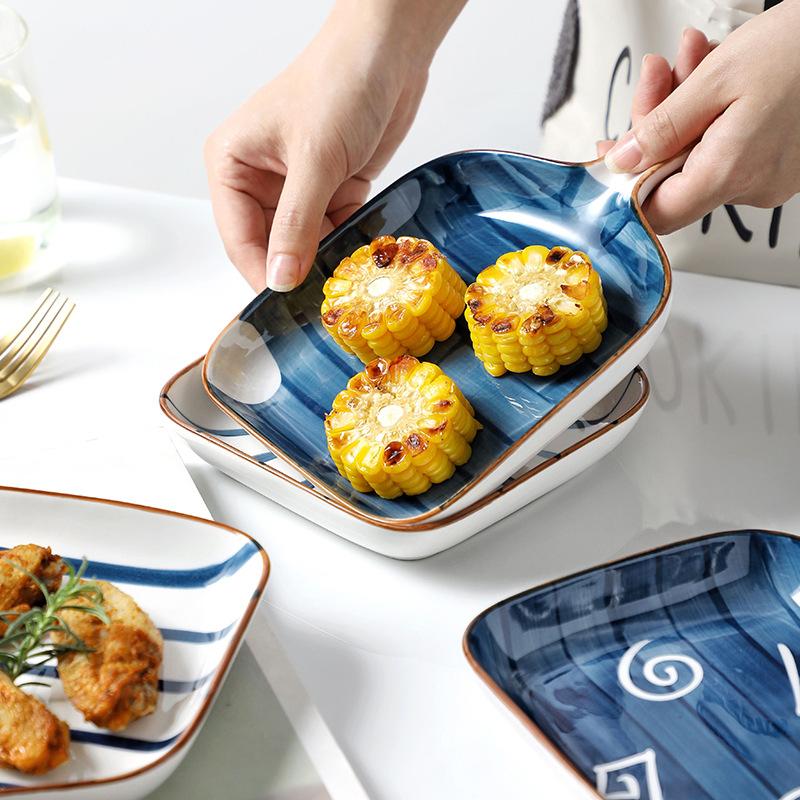 Керамическая форма для выпечки «Пномпень», салатницы, миска для запекания сыра на гриле с ручкой, кухонный инструмент для выпечки в духовке, керамическая пластина для закусок