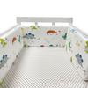 Soft Pure Cotton Removable and Washable Baby Crib Bumper, Anti-Collision, One-Piece Design