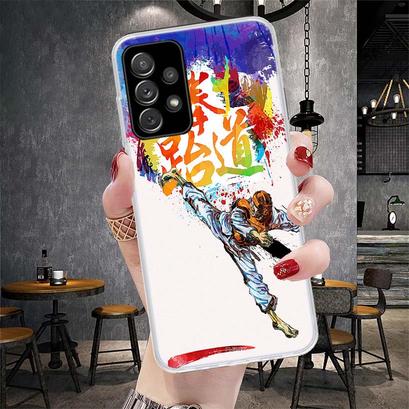 Мягкий чехол для телефона Кунг-фу Тхэквондо для Samsung Galaxy A13 A14 A15 A16 A17 A53 A54 A55 A56 A57 A33 A34 A35 A36 A37 A23 A24 A25 A26
