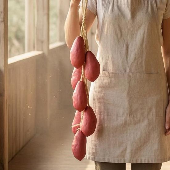 Продукты из прочного симулятора для магазина, Искусственные овощи на веревке, Подвесные имитации, Настенные украшения в деревенском стиле, Обучающие овощные игрушки для кухни