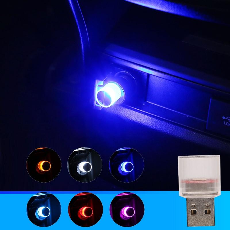 USB LED Car Interior Atmosphere Lamp Night Led Decoration Mini USB Light Ambient Lighting Car Styling Light