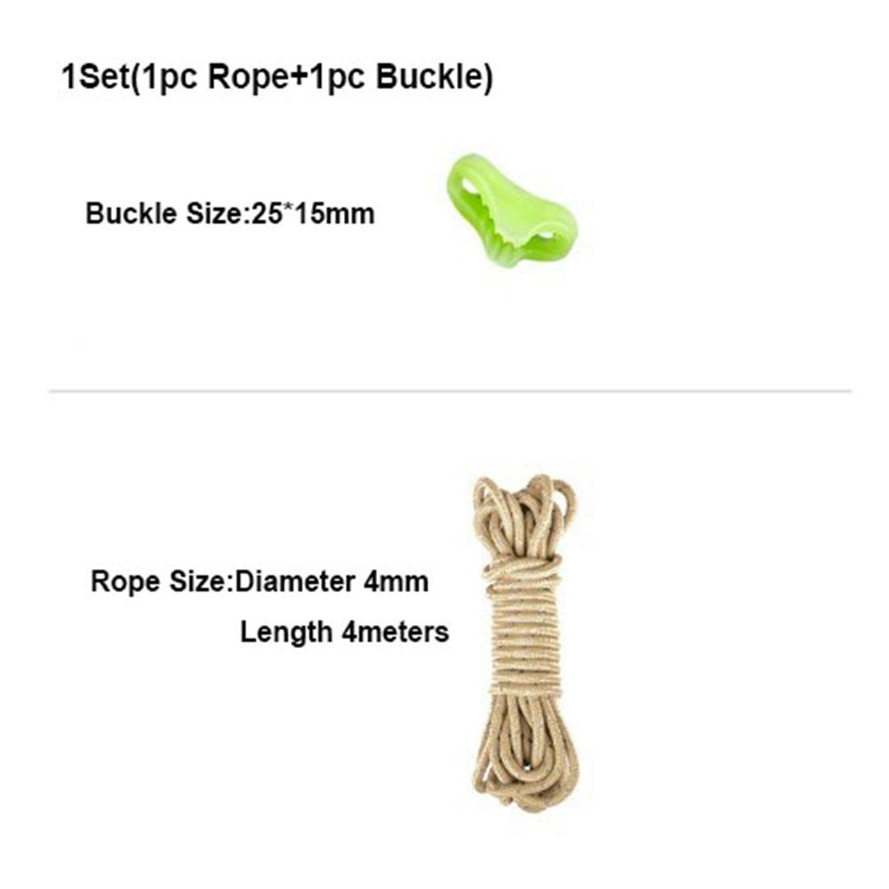 4mm/6mm Outdoor Tent Guyline Ropes 4M Length with Adjuster Tensioner Reflective Camping Guy Lines Camping Accessories