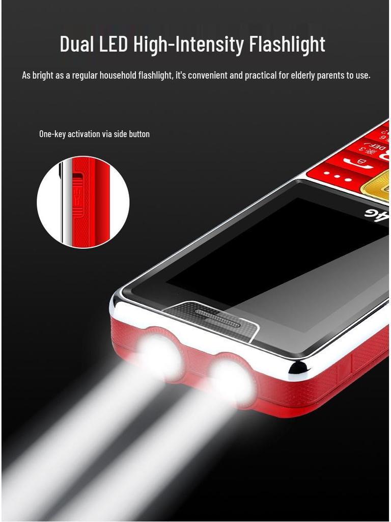 Улучшенный сигнал 4G/5G Мобильный телефон с GPS и долгим временем ожидания для пожилых людей