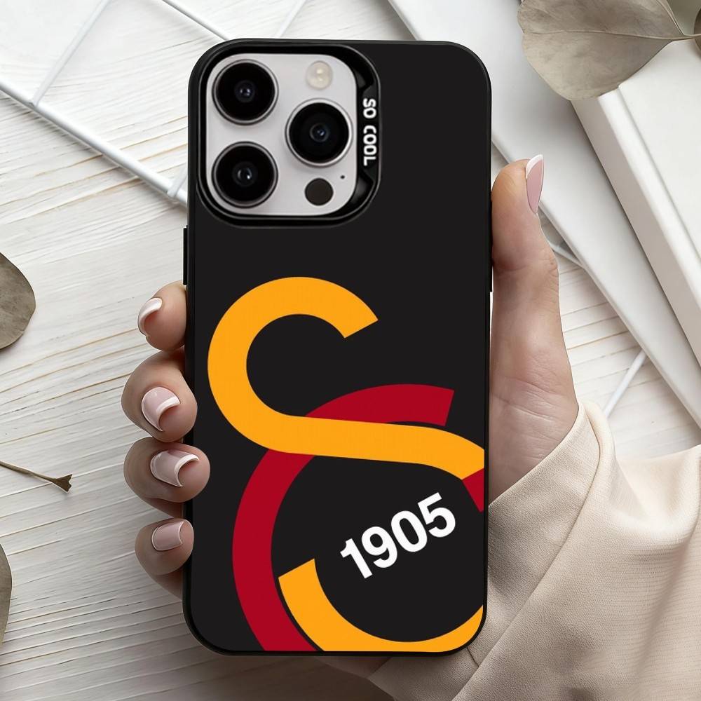G-Galatasaray-y S-SK pattern-n 1905 Чехол для телефона для iPhone17,16,15,14,13,12,11 Plus,Pro Max Черный Конфетный Посеребренный Чехол