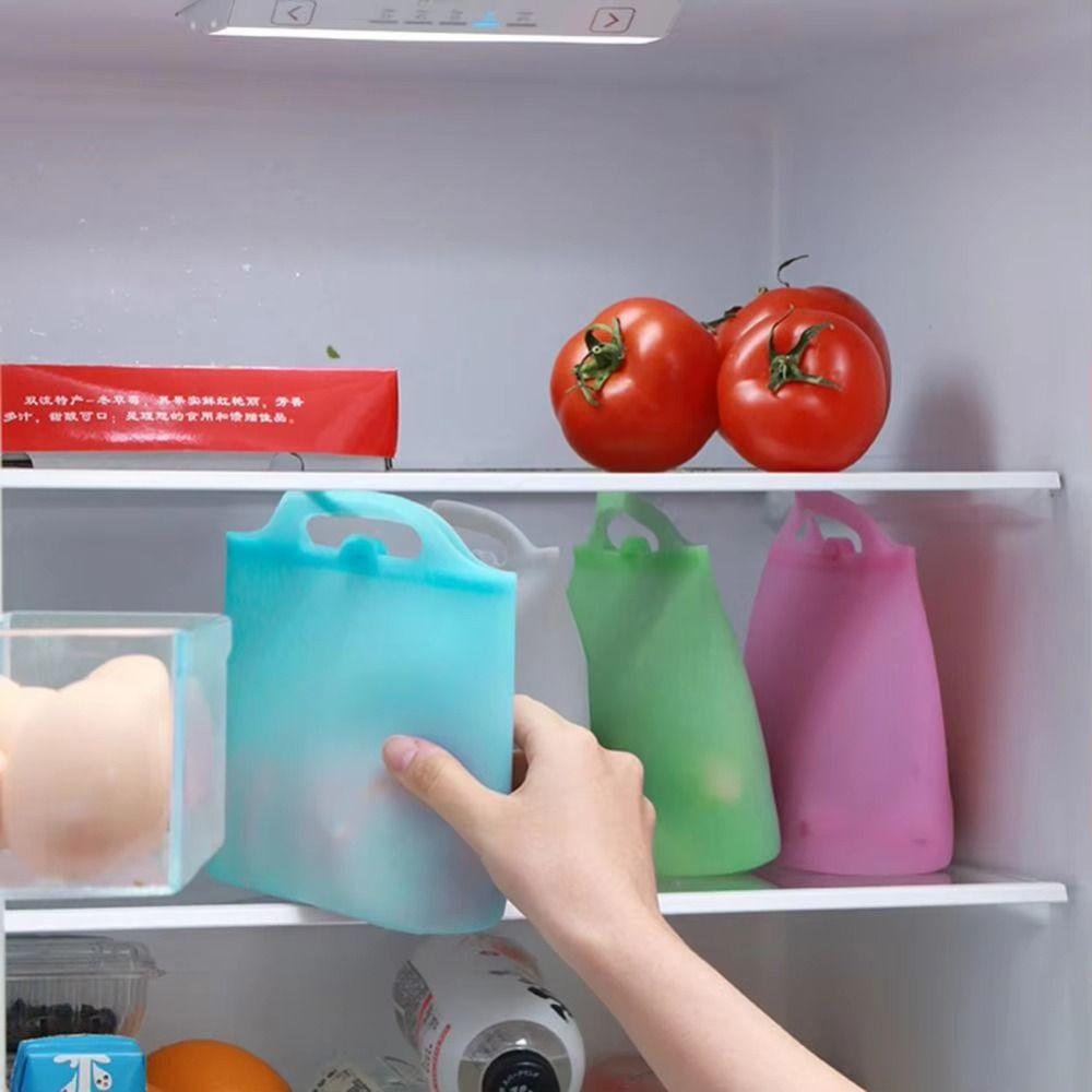 1000/1200ml Food Storage Bag Self-Sealing Cooler Bags Food Packaging Bag Refrigerator