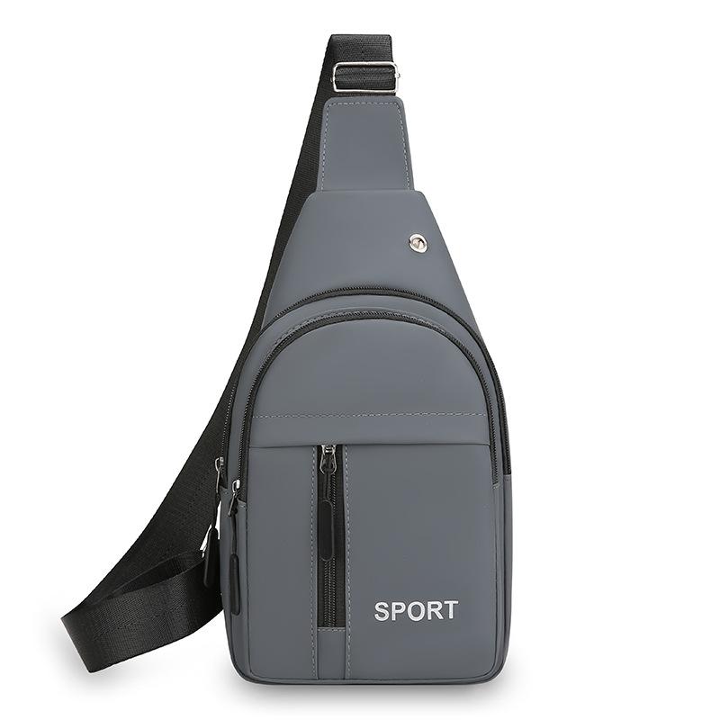 Новая Мода Простая Нагрудная Сумка Мужская Новая Тенденция Повседневная Наплечная Сумка Корейская Уличная Деловая Нагрудная Сумка через Плечо.
