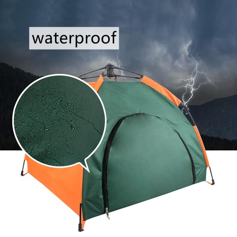 Домик для собаки Морзе, палатка для кошачьей кровати, подушка для домашних животных, водонепроницаемая автоматическая палатка для кемпинга, легкий вес, приют для питомника для кошек, уличный крытый домик для собаки