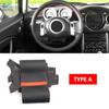 Для Mini Coupe 2001-2006 Convertible 2004-2008 Для Mini R50 R53 R60 Автомобильный чехол на руль с отделкой из черной кожи с красной полосой