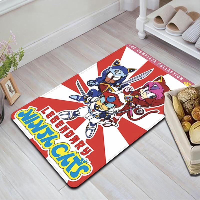 Samurai Pizza Cats Rug Floor Mat for Living Room or Bedroom Soft and Comfortable Carpet a Gift for Birthday and Holiday.SFF0917510