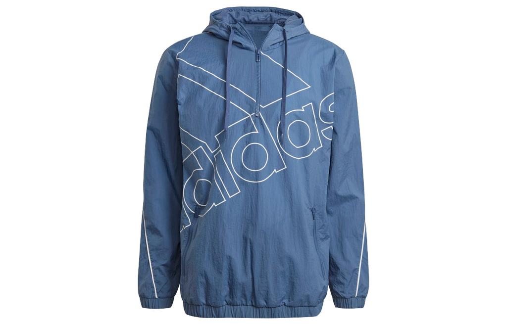 adidas Куртки Мужские Темно-синие С капюшоном Умеренные Другие GK9443