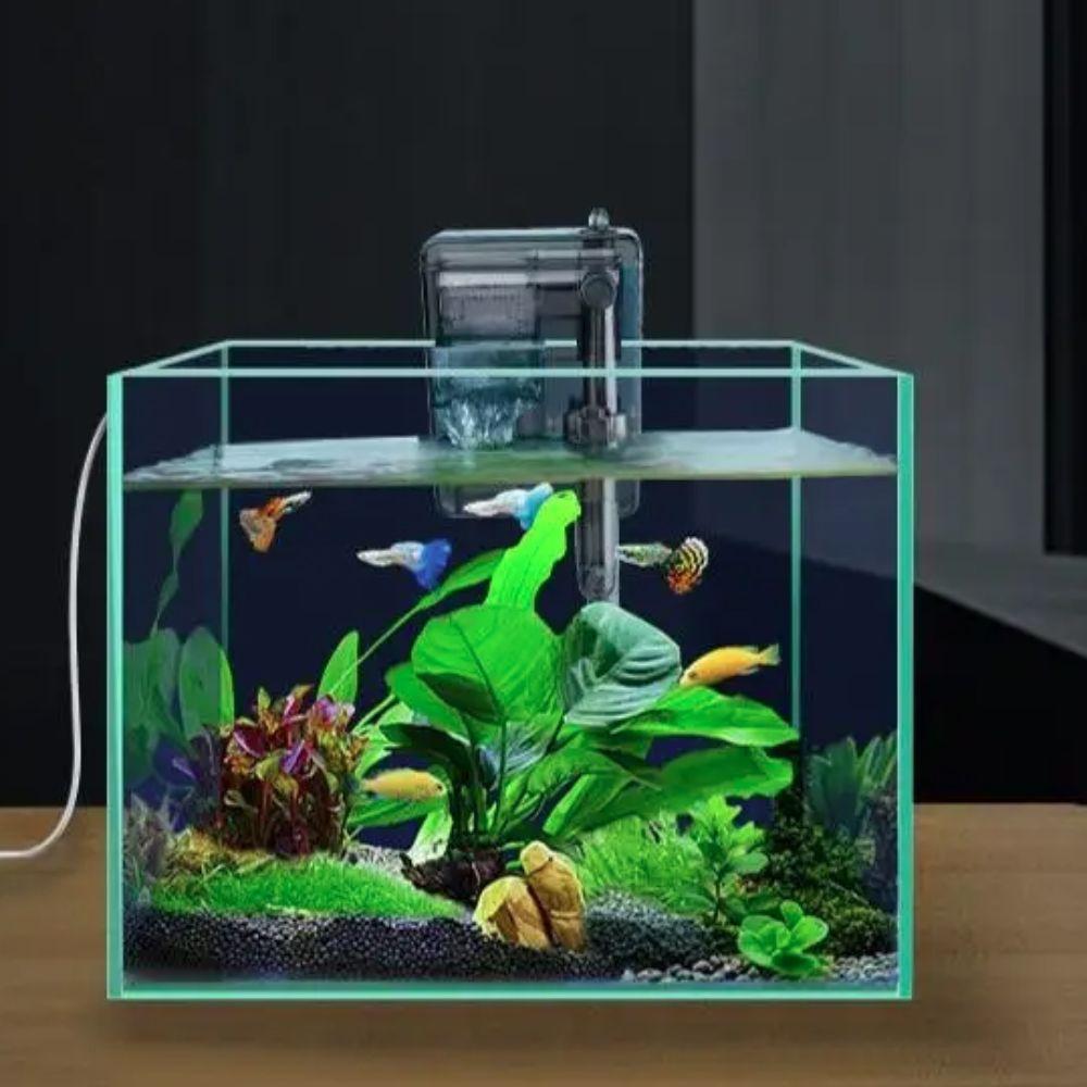 3 in 1 Waterfall Filter Silent Water Pump Wall-Mounted Fish Tank Filter Freshwater Fish