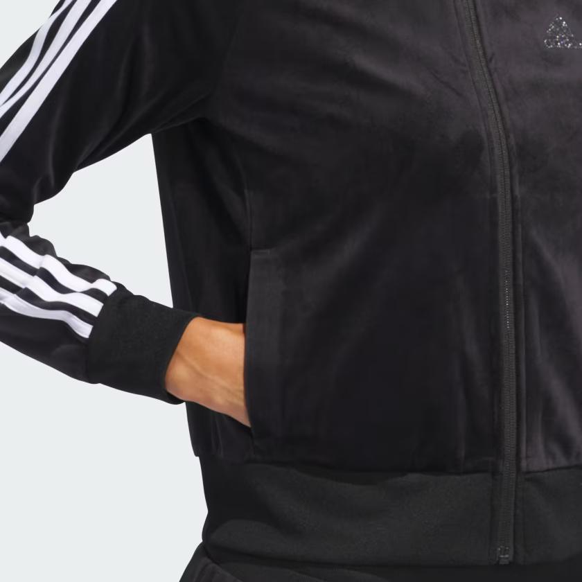 Adidas Sportswear FW24 Y2K Series Fashion Comfortable Soft Versatile Striped Jacket Women Jacket Black JI6969