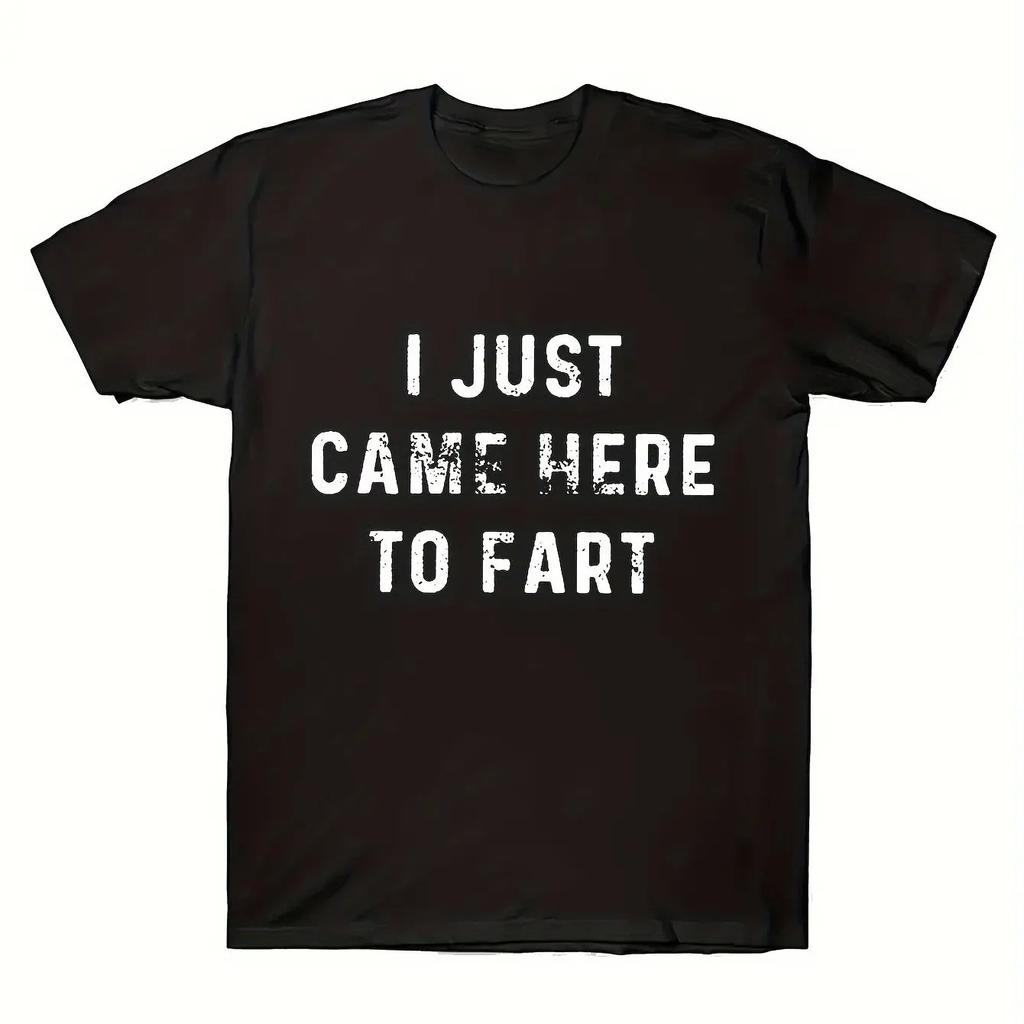 Unique I Love To Fart Graphic Print Crew Neck Short Sleeve TShirt for Unisex Comfortable Breathable and Fashionable Casual Wear