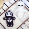 Halloween Funny Skull Mummy Plush Toy Creative Stuffed Doll Keychain Bag Pendant Key Hanging Decor Fun Holiday Gifts
