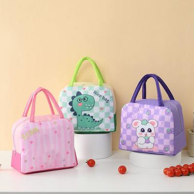 Cartoon Thermal Meal Tote Bag Thickened Picnic Insulated Bag Practical Portable Lunch Box  Picnic