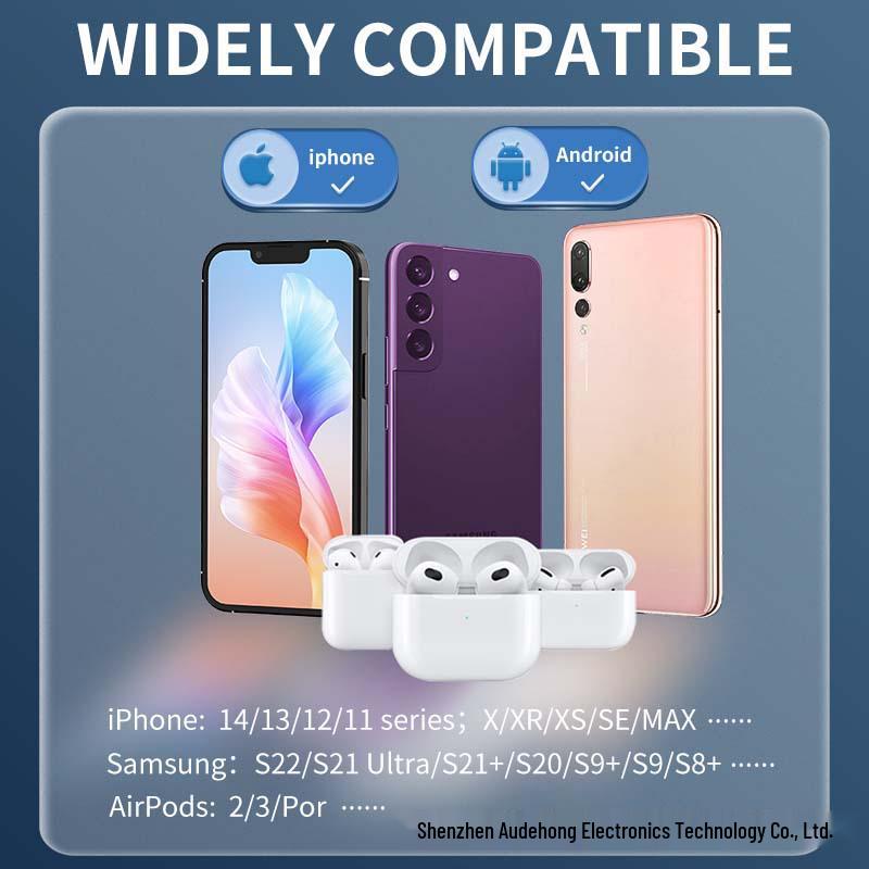 15-ваттное беспроводное быстрое зарядное устройство для телефонов Apple: Портативный настольный и подарочный вариант