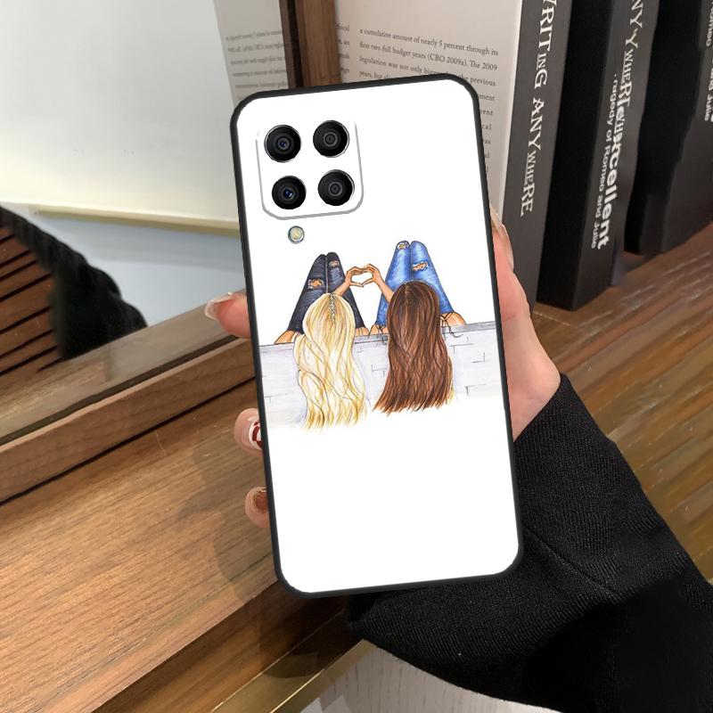 Чехол для лучших друзей BFF Matching Case для Samsung Galaxy M13 M53 M51 M31 M11 M14 M34 M54 M12 M32 M52 M16 M36 M56 M15 M35 M55