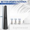 Universal Black 6.5cm Mini Car Antenna Mast with FM/AM and M4/M5/M6 Thread Adapter