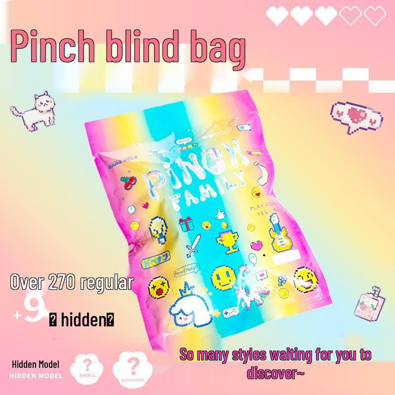 Сквиши Кошачья Лапка Вафля Пончик Моти Слепой Пакет Игрушка для Снятия Стресса