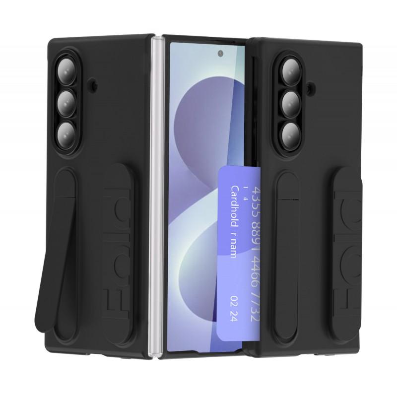 Slim Foldable Phone Case Galaxy Z Fold8 Ultra With Wrist Strap Card Slot Shockproof PC Cover In Multiple Colors