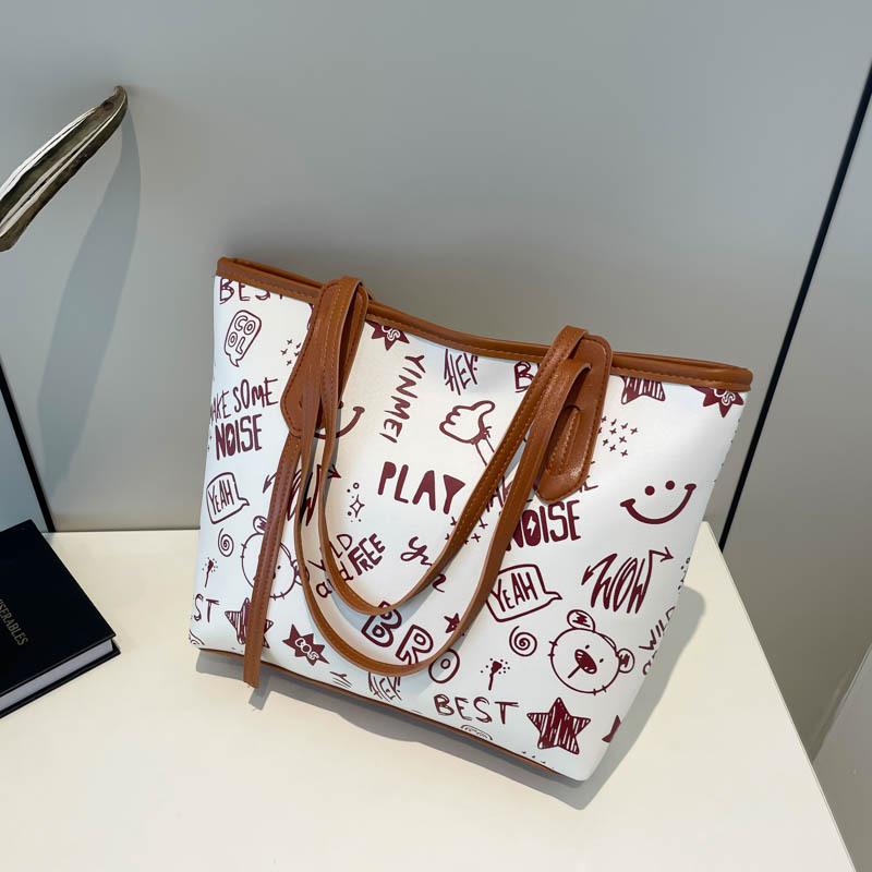 Сумки женские, вместительные, сумки-тоут для студенток, сумки на одно плечо, модные, универсальные сумки для покупок Tide