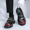 Модные мужские лоферы Роскошный бренд Кожаные туфли Дышащие слипоны Однотонные Формальные Повседневные туфли Ручной работы Дизайнерские мужские туфли Мокасины