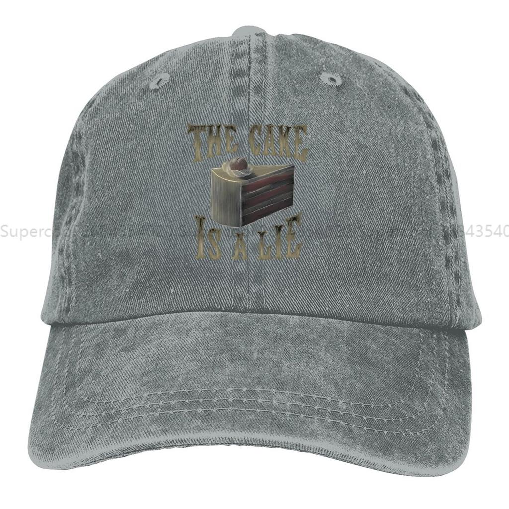 Кекс — это ложь Бейсболка Унисекс Шляпы Wounisex Защита от солнца Козырек Snapback Игровые кепки Portal