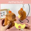Capybara Plush Whimsical Keychain Toy With Soft Pp Cotton Filling For Joyful Kids Play