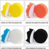 3" Sponge Foam Drill Polishing Cone Ball Pad Kit Bendable Washable Reusable Car Hub Waxing Buffing Wheel Polisher